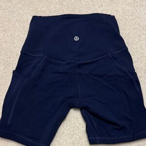 lululemon athletica Women's Deep Blue Bike Shorts